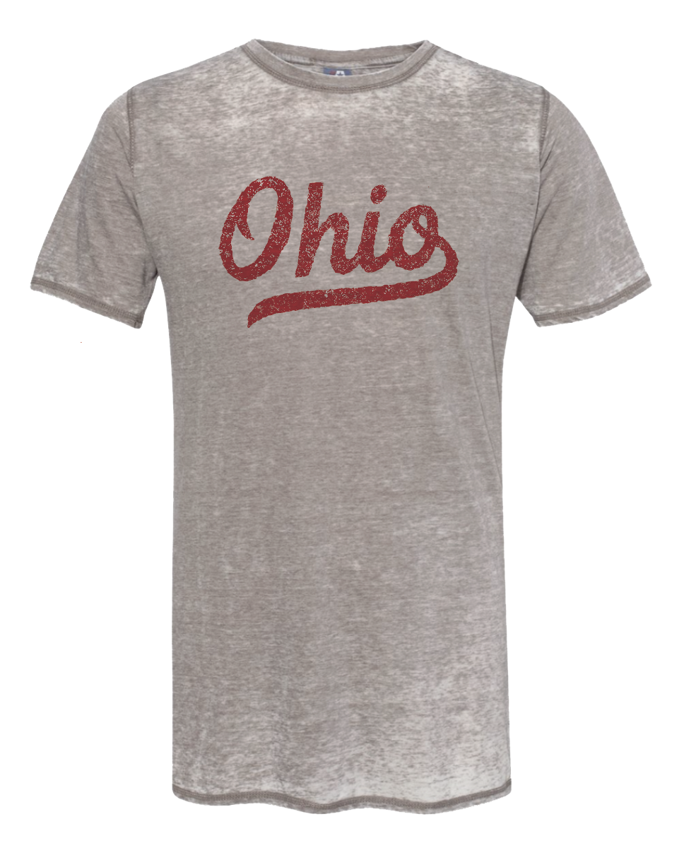 Vintage Sublimated Ohio T-shirt (red ink)