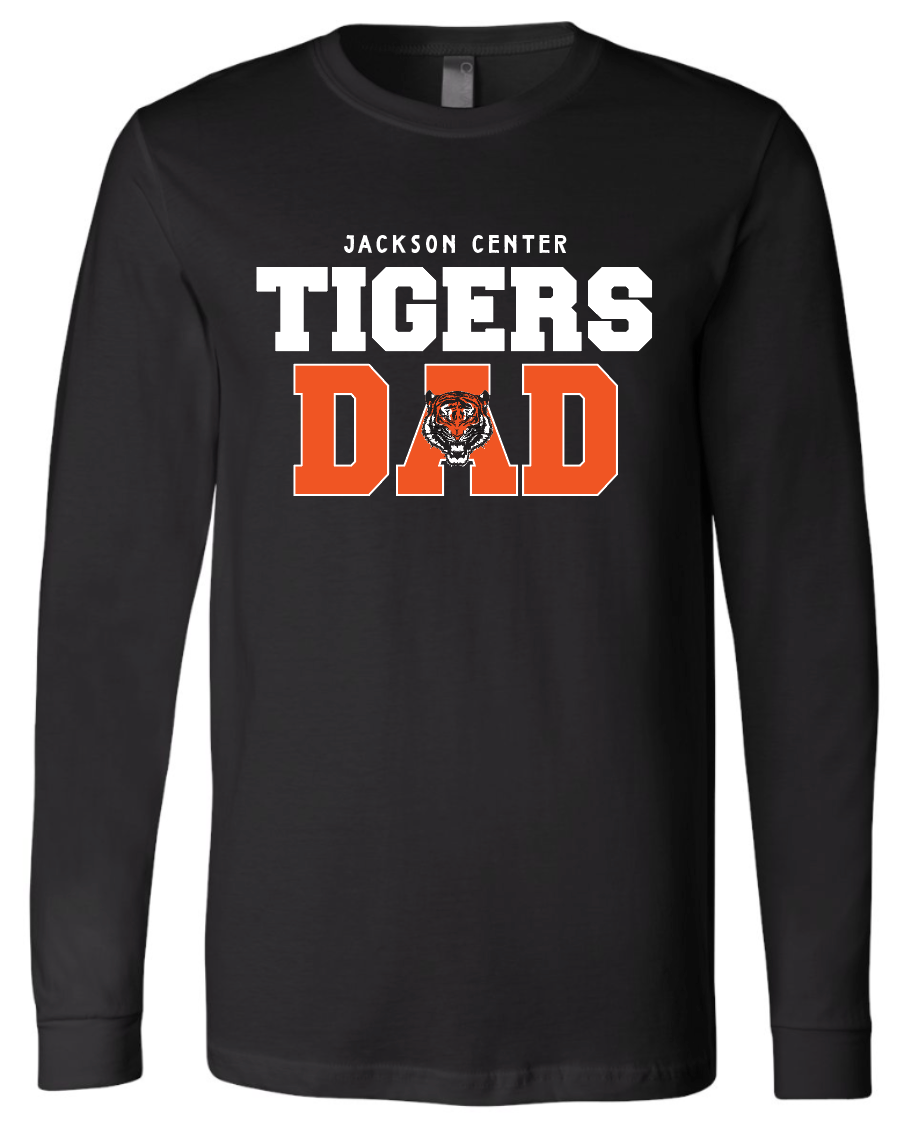 Jackson Center Tigers Dad Long Sleeve- Triblend