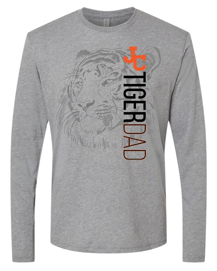 JC Tiger Dad Long Sleeve- Triblend