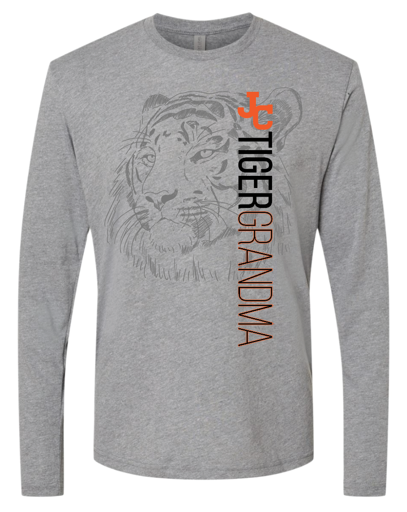 JC Tiger Grandma Long Sleeve- Triblend