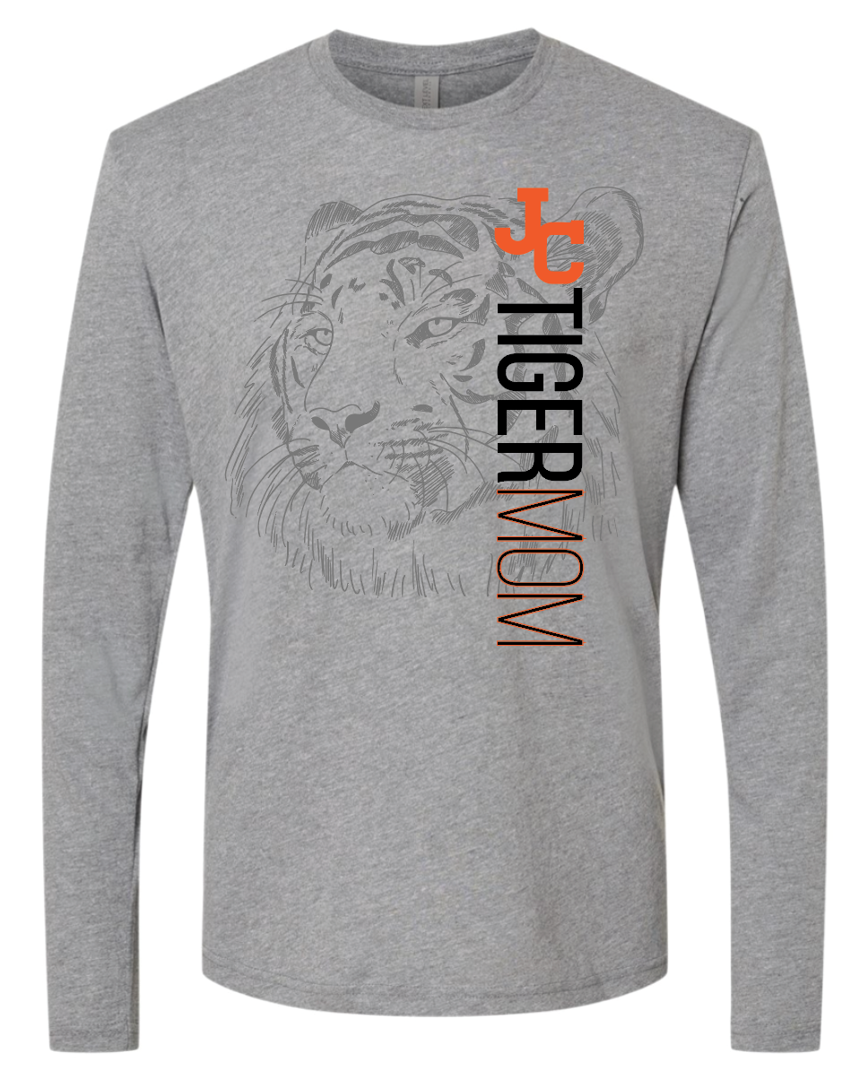 JC Tiger Mom Long Sleeve- Triblend