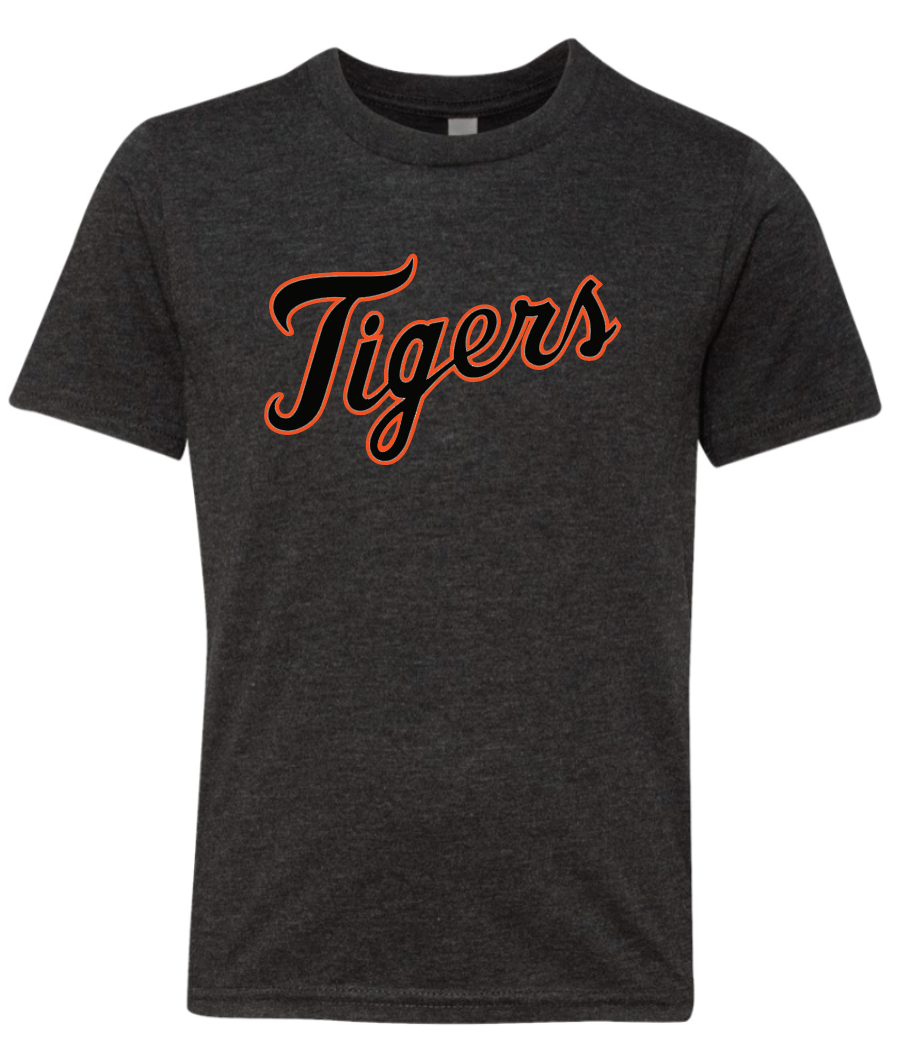 Tigers Script Triblend Tees- Youth