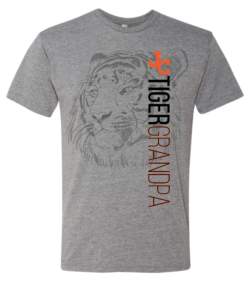 JC Tiger Grandpa Short Sleeve- Triblend