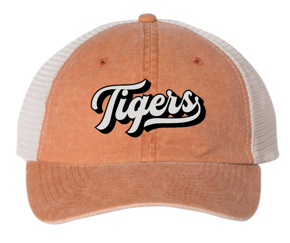 Women's Tigers Script Vintage Hat