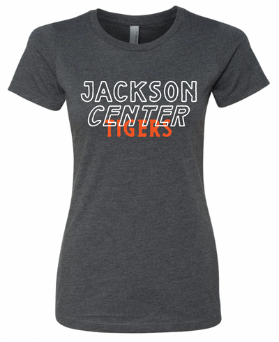 Women's Jackson Center Tigers Vintage Triblend Tee