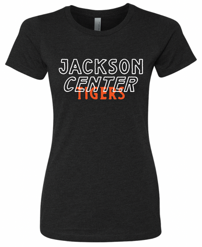 Women's Jackson Center Tigers Vintage Triblend Tee